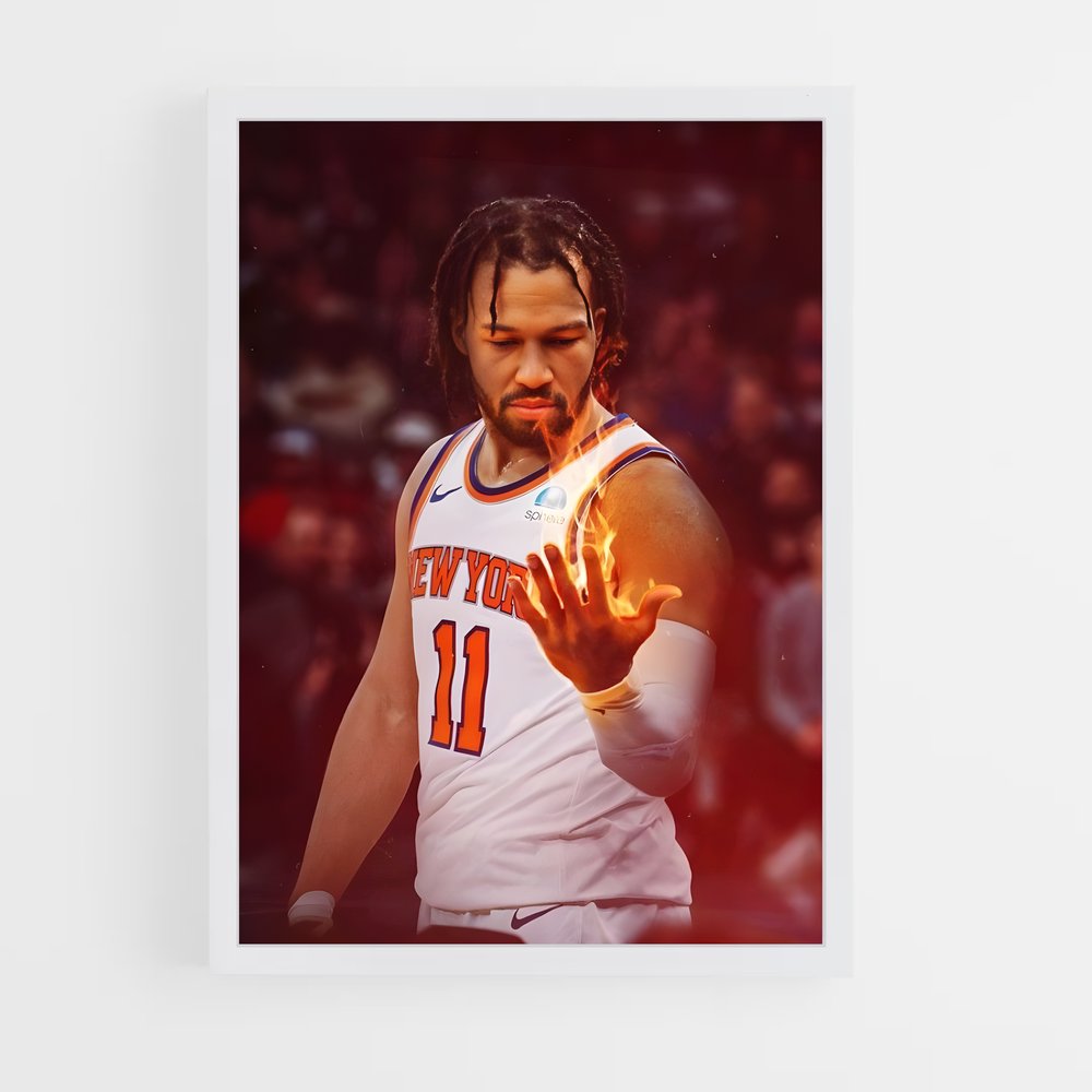 Poster Jalen brunson dribble – affiche Basketball (vue 3)